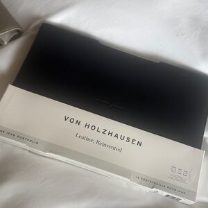 Von Holzhausen Black Leather iPad Portfolio